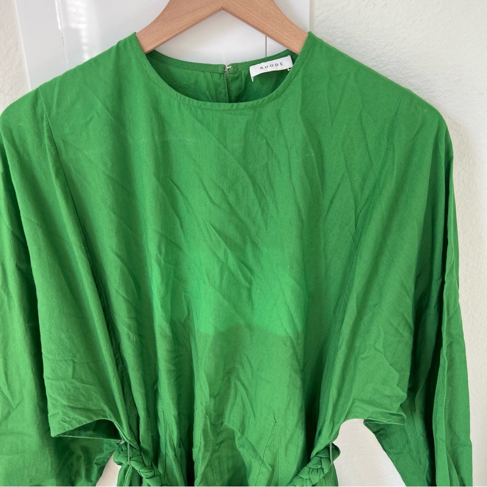 RHODE Ella Mini Dress In Green - Picture 5 of 10